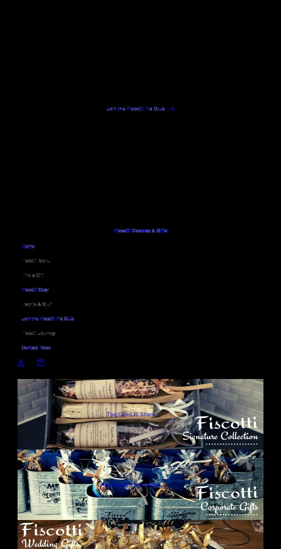 fiscotticookies.com shopify website screenshot