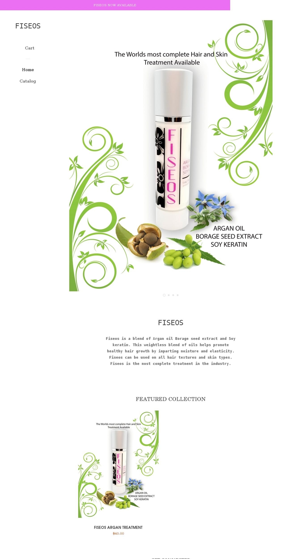 fiseos.com shopify website screenshot