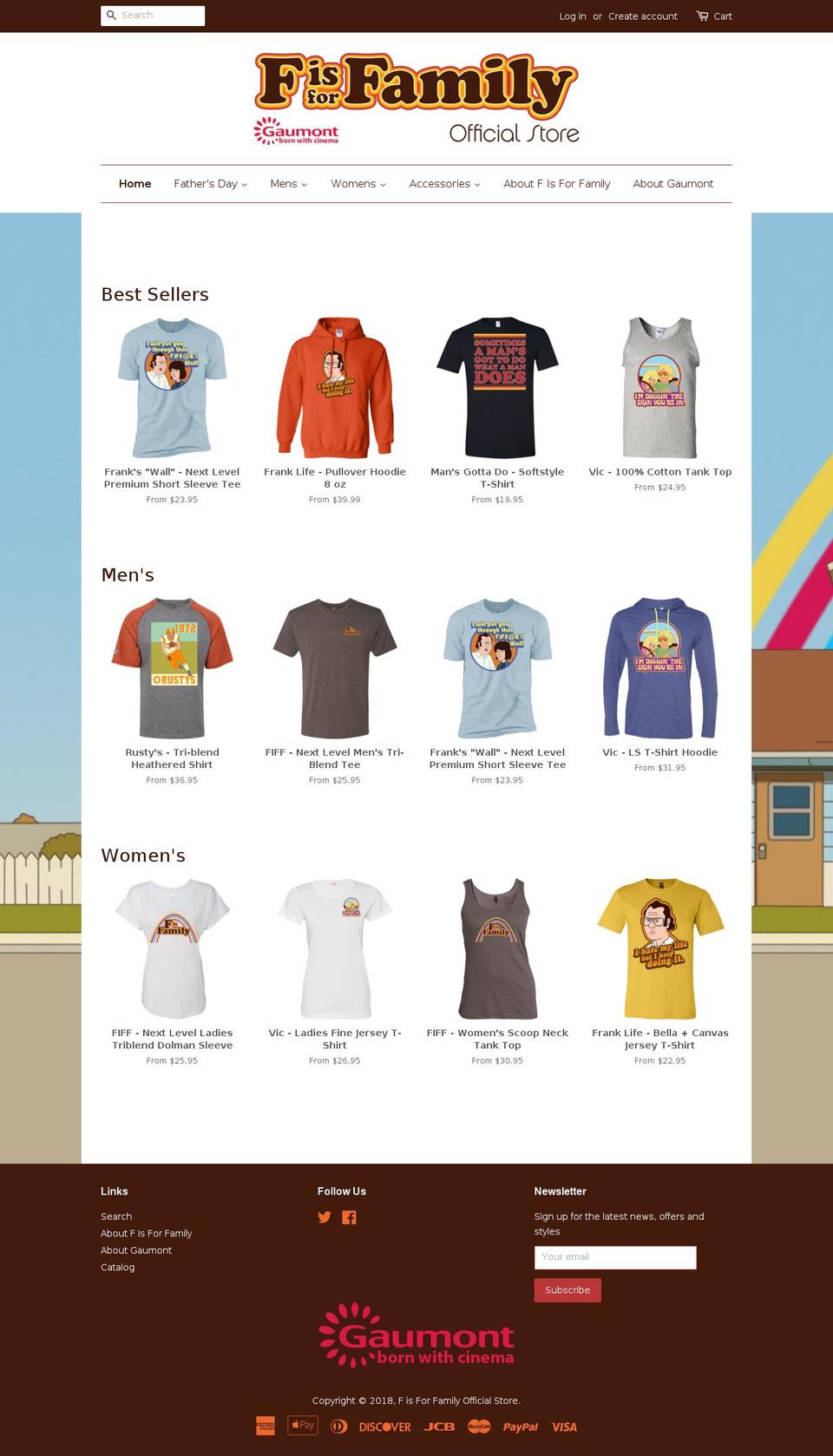 fisforfamilystore.com — Shopify storefront screenshot