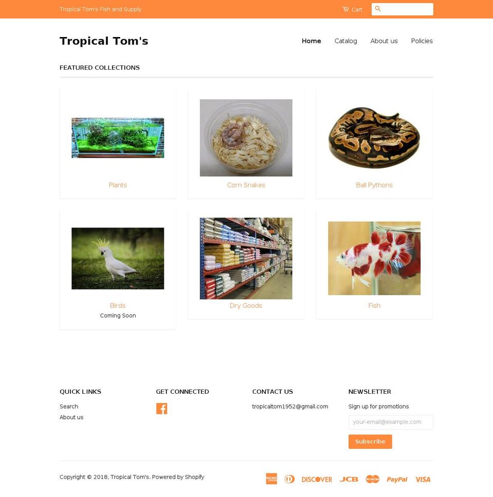 fishandsupply.com — Shopify storefront screenshot