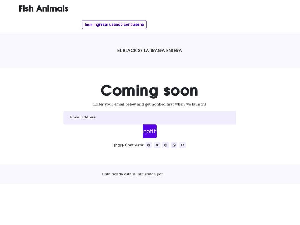 fishanimals.com shopify website screenshot