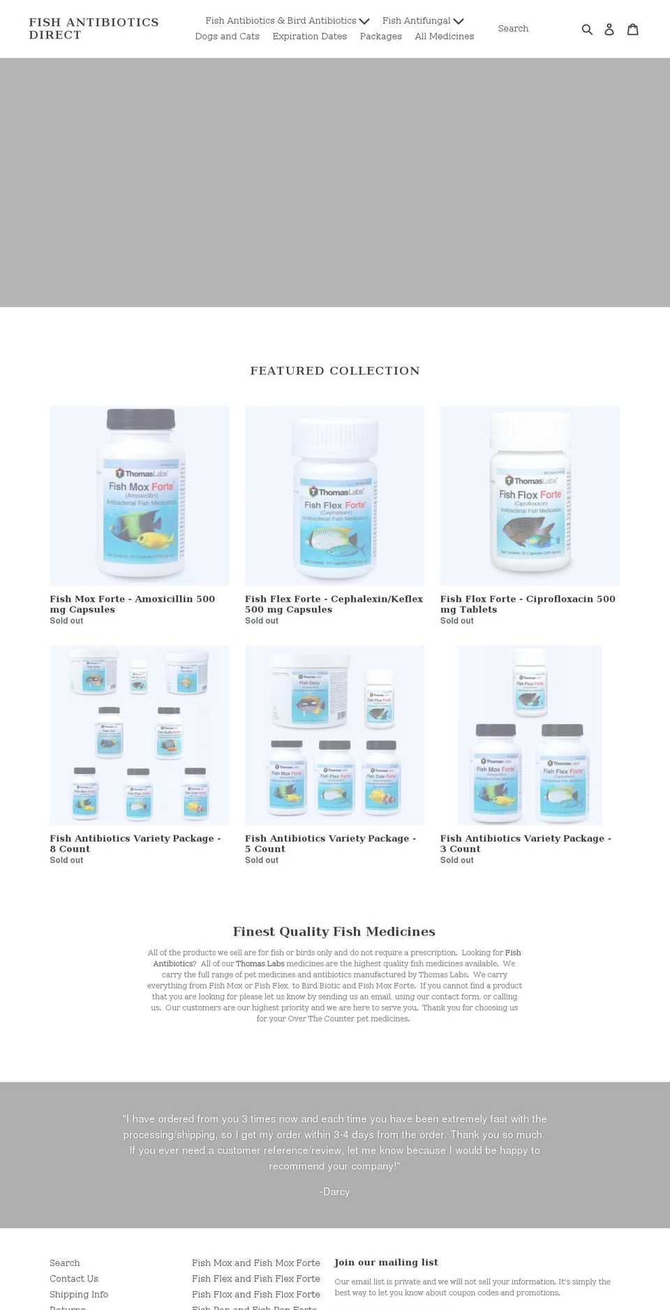 fishantibioticsdirect.com shopify website screenshot
