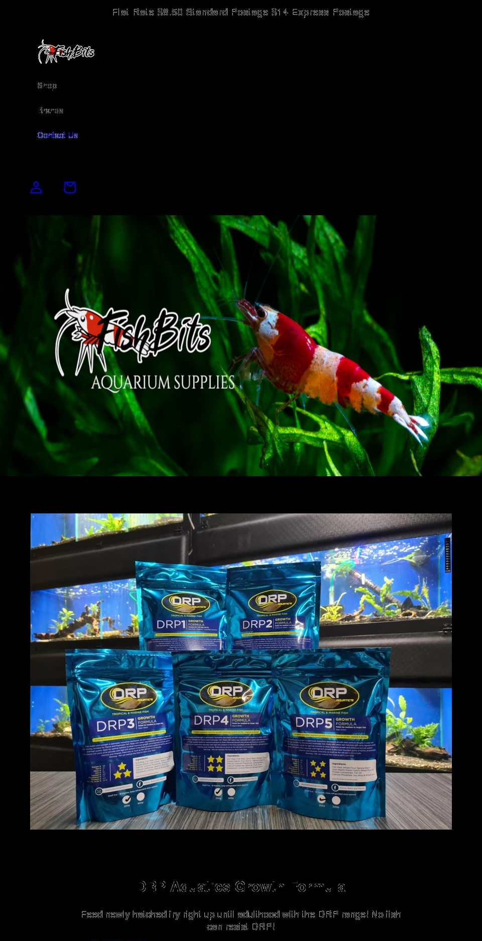 fishbits.com.au shopify website screenshot