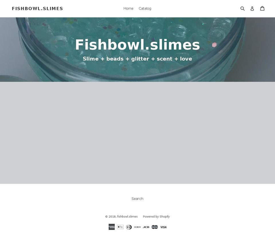 fishbowlslimes.com — Shopify storefront screenshot