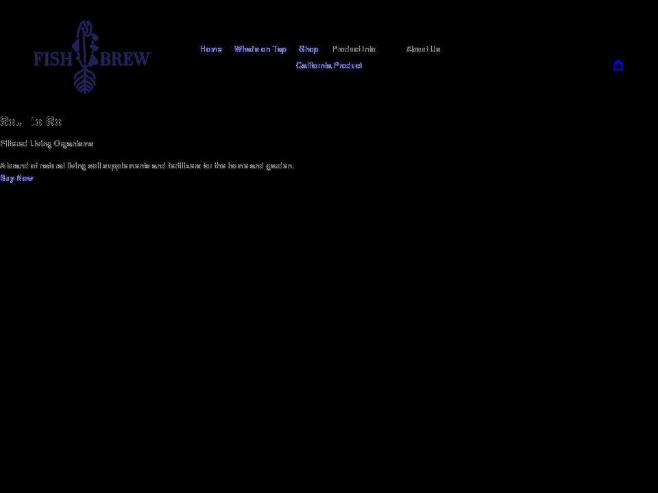 fishbrew.com shopify website screenshot
