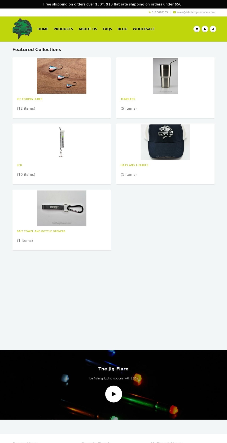 fishdaddyoutdoors.com — Shopify storefront screenshot