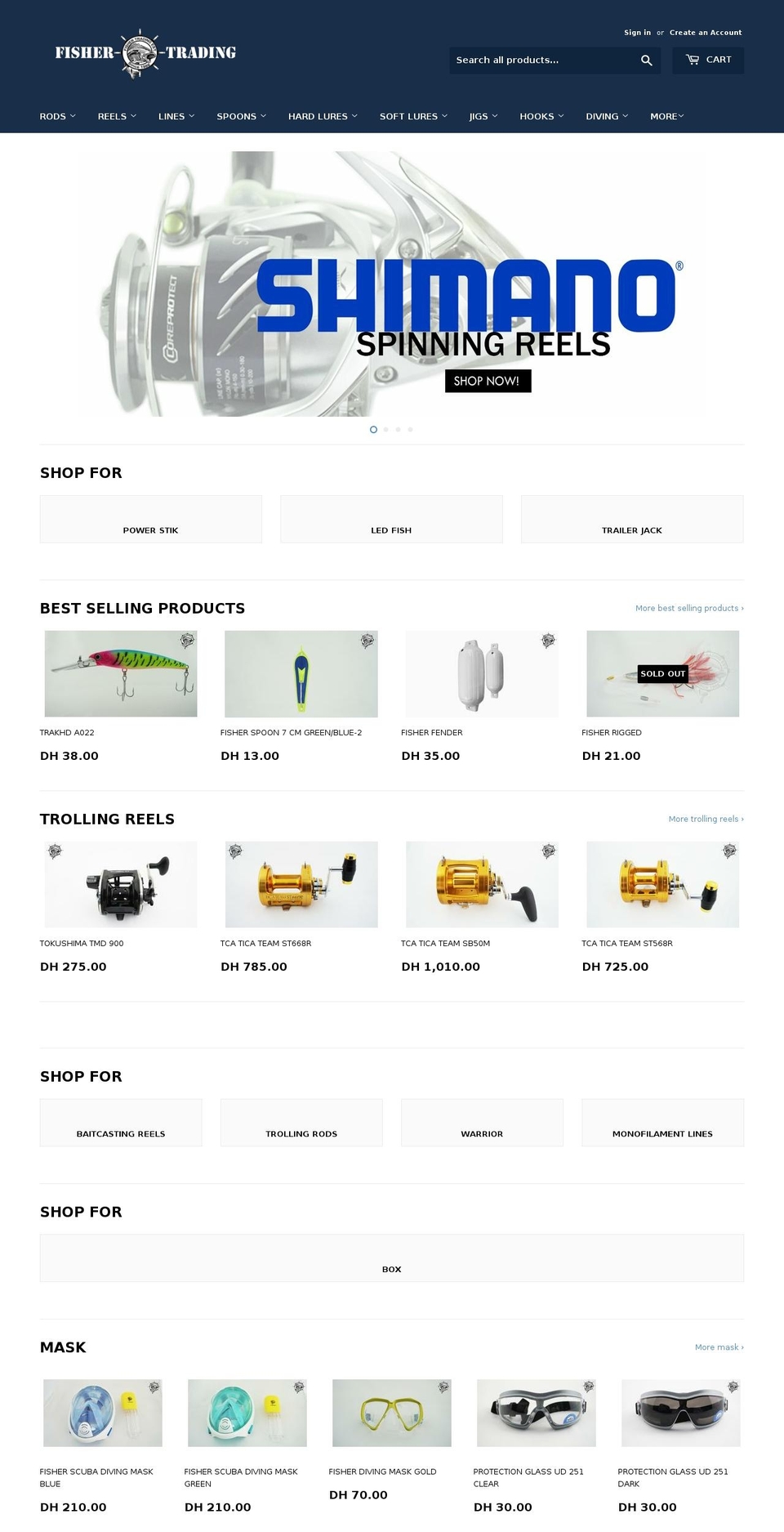 fisherae.com shopify website screenshot