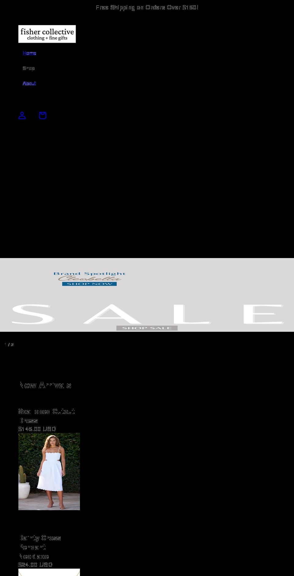 fishercollective.com shopify website screenshot