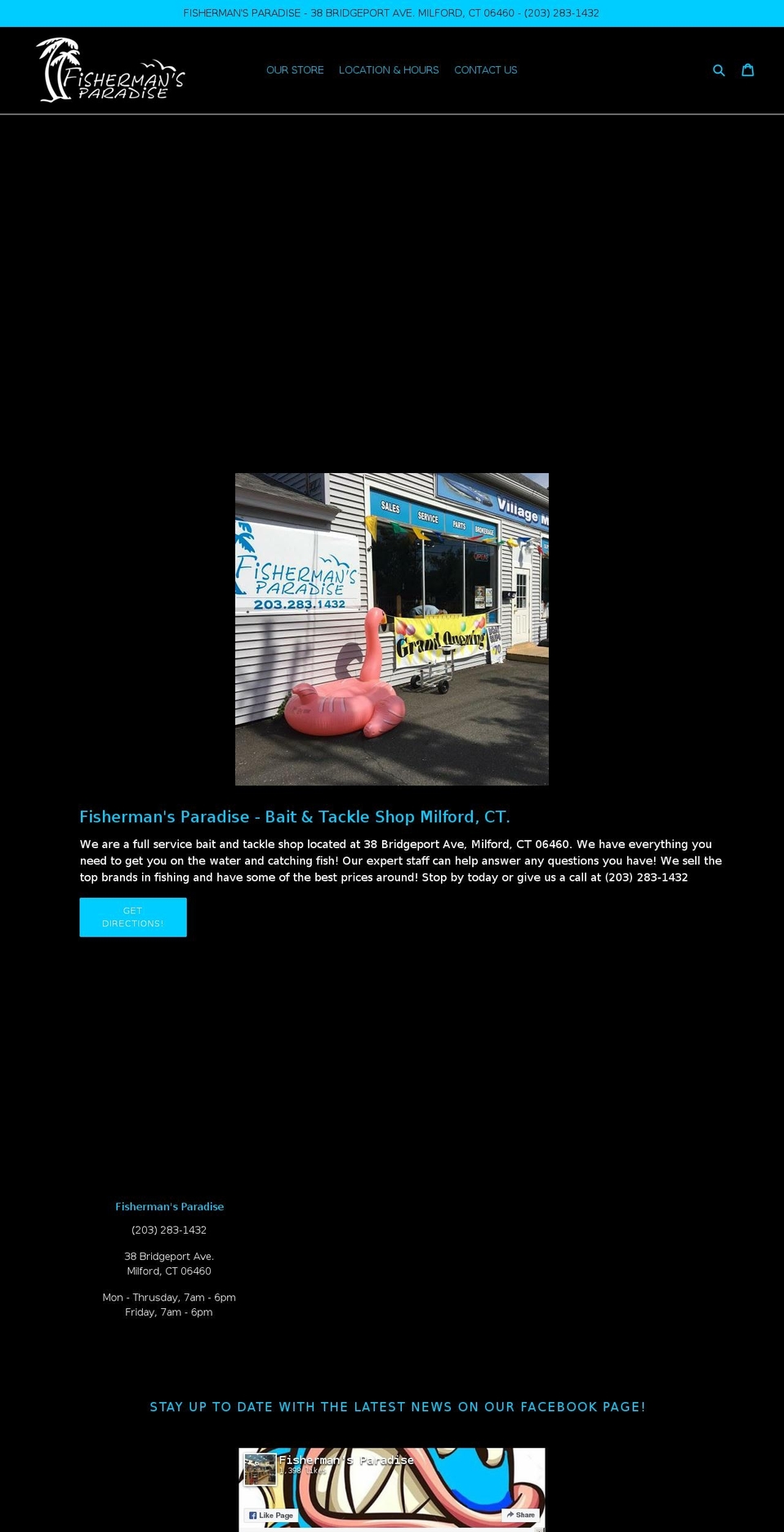 fishermansparadise.net shopify website screenshot