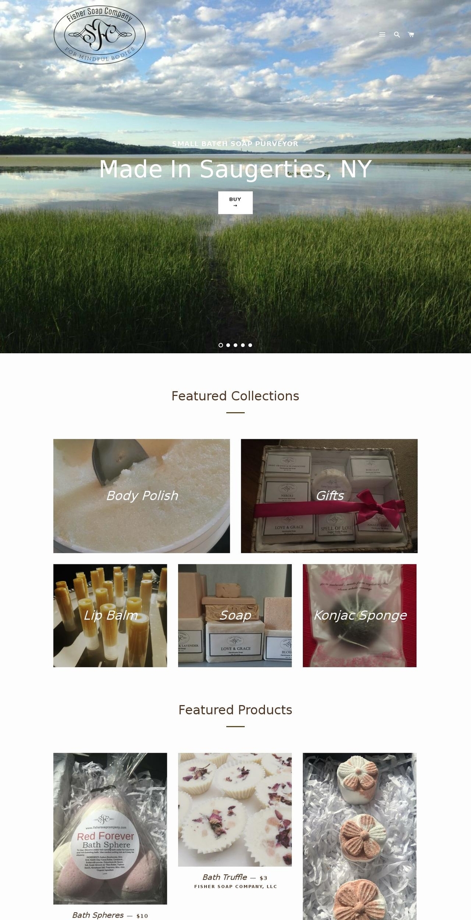 fishersoapcompany.com shopify website screenshot