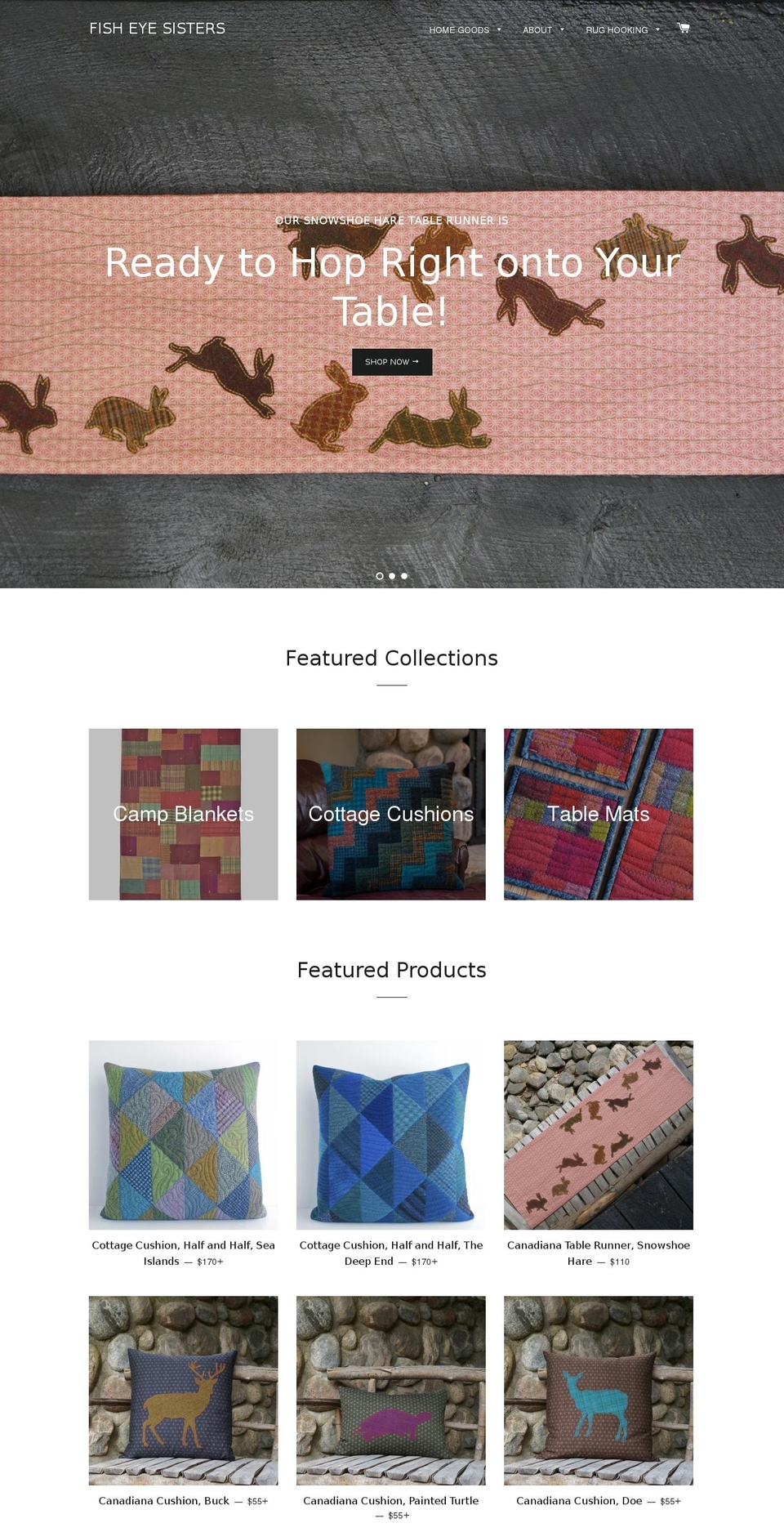 fisheyesisters.ca shopify website screenshot