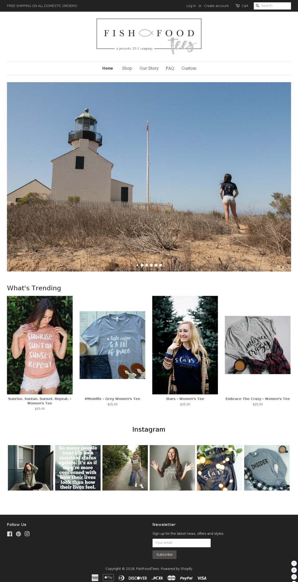 fishfoodtees.com shopify website screenshot