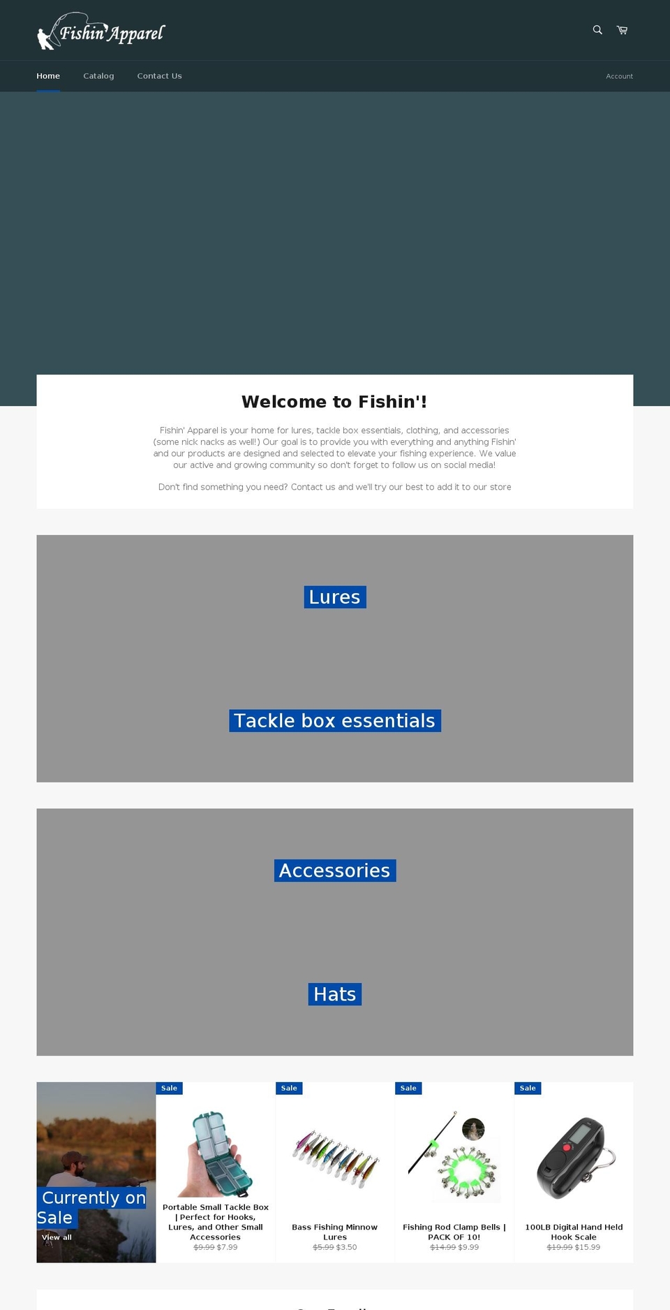 fishinapparel.com — Shopify storefront screenshot
