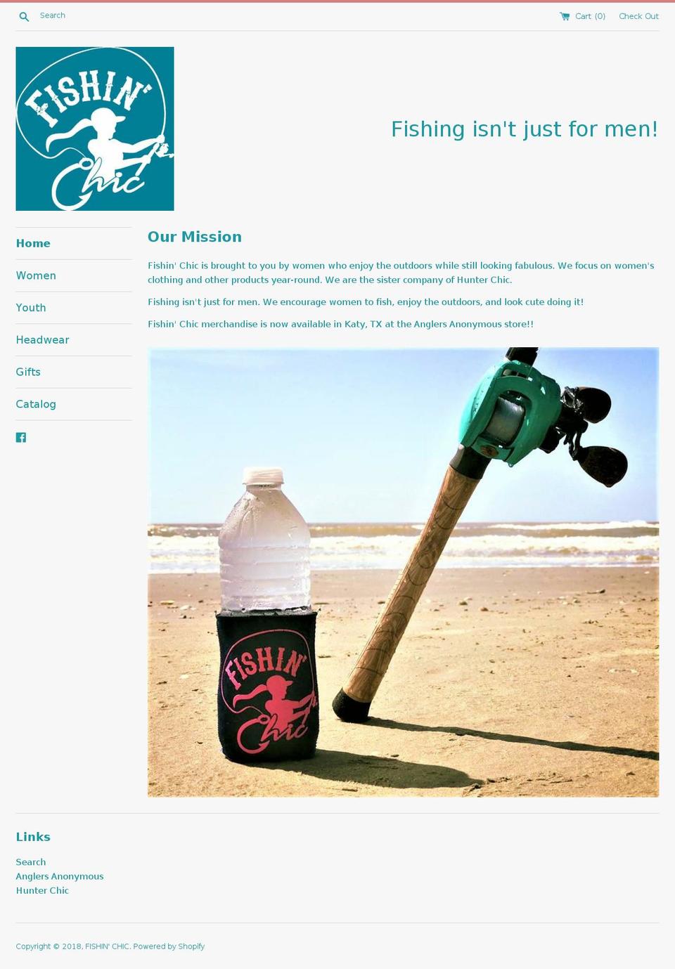 fishinchic.com — Shopify storefront screenshot