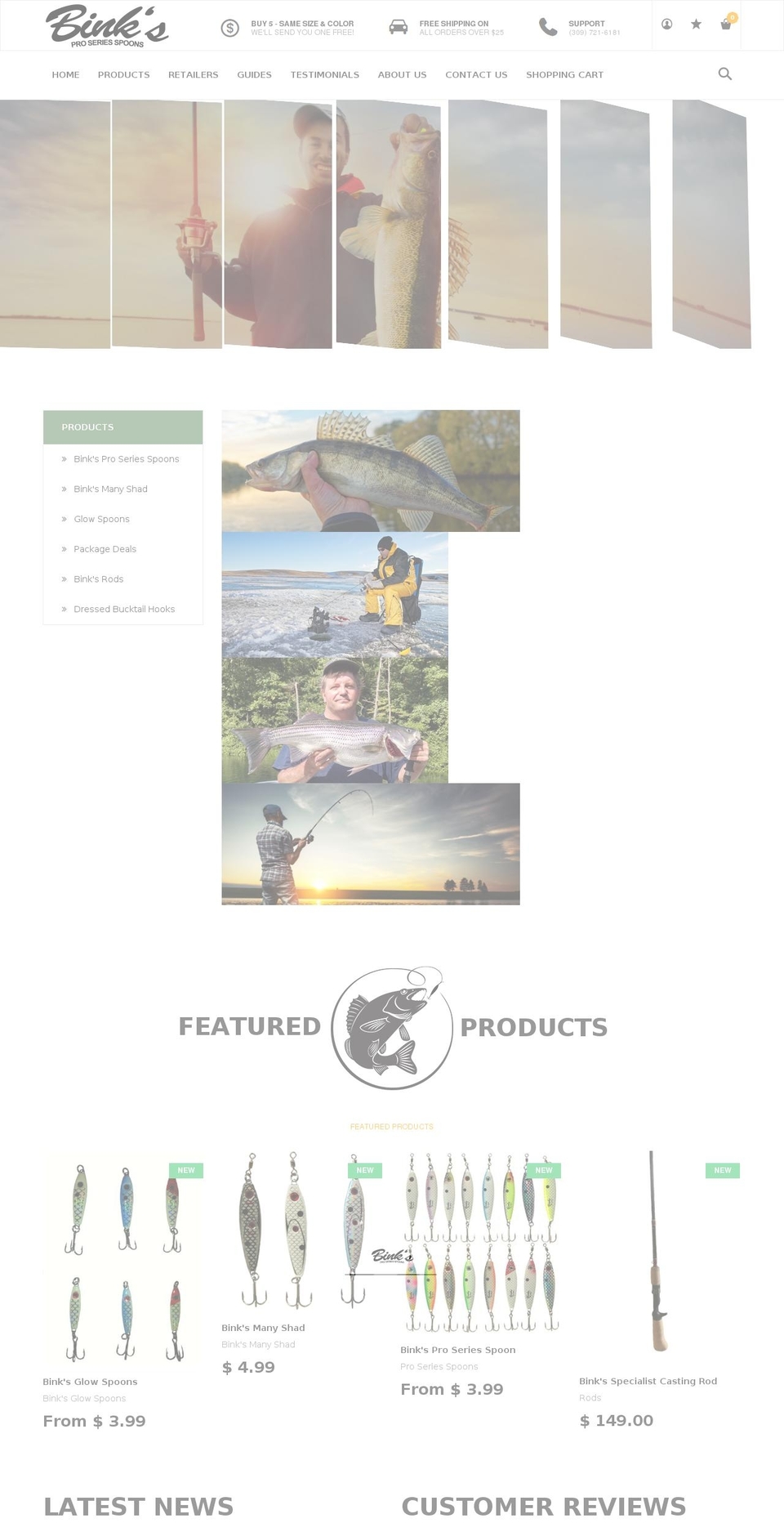 Hosoren Shopify theme site example fishing-spoons.com