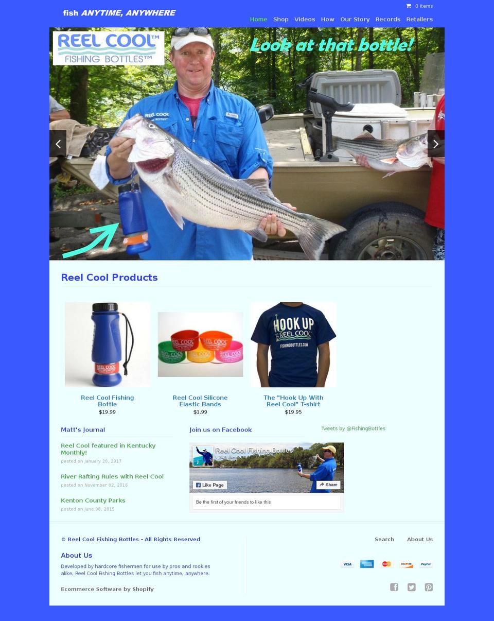fishingbottle.com shopify website screenshot