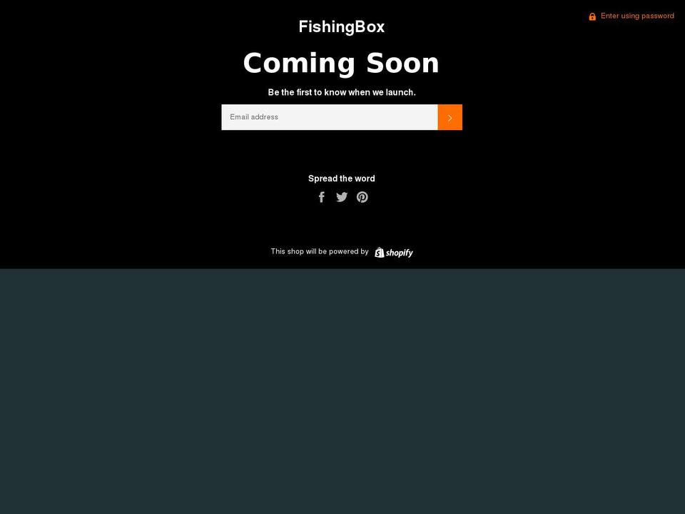 fishingbox.net shopify website screenshot