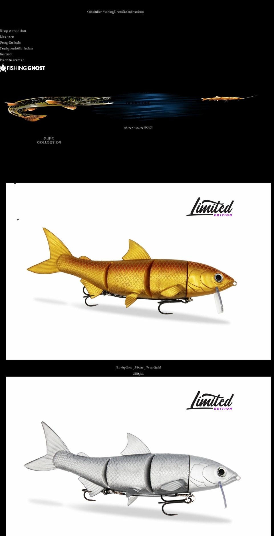 fishingghost.com shopify website screenshot