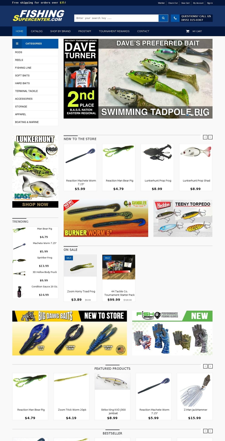 bstore-2 Shopify theme site example fishingsupercenter.com