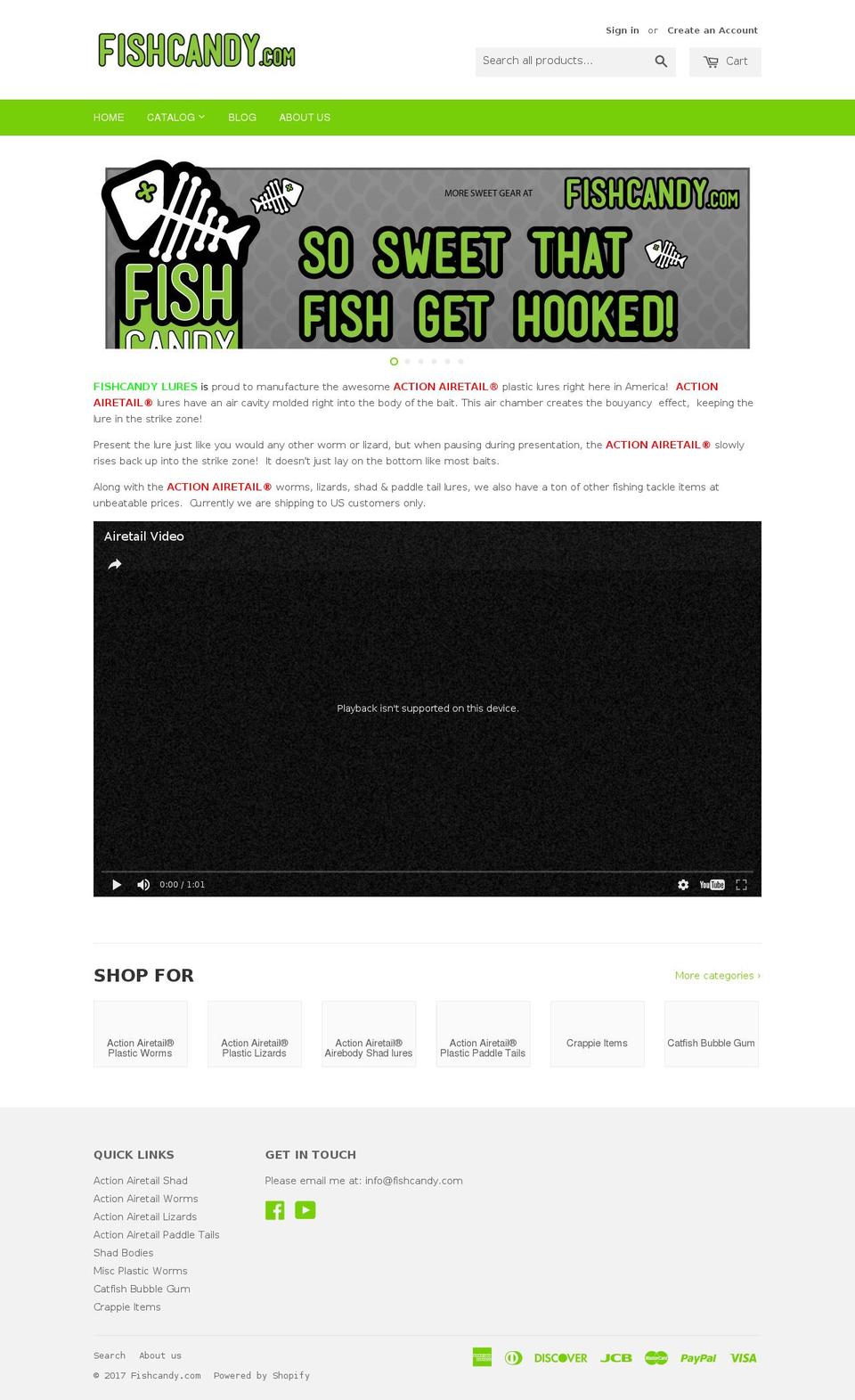 fishkandy.com shopify website screenshot