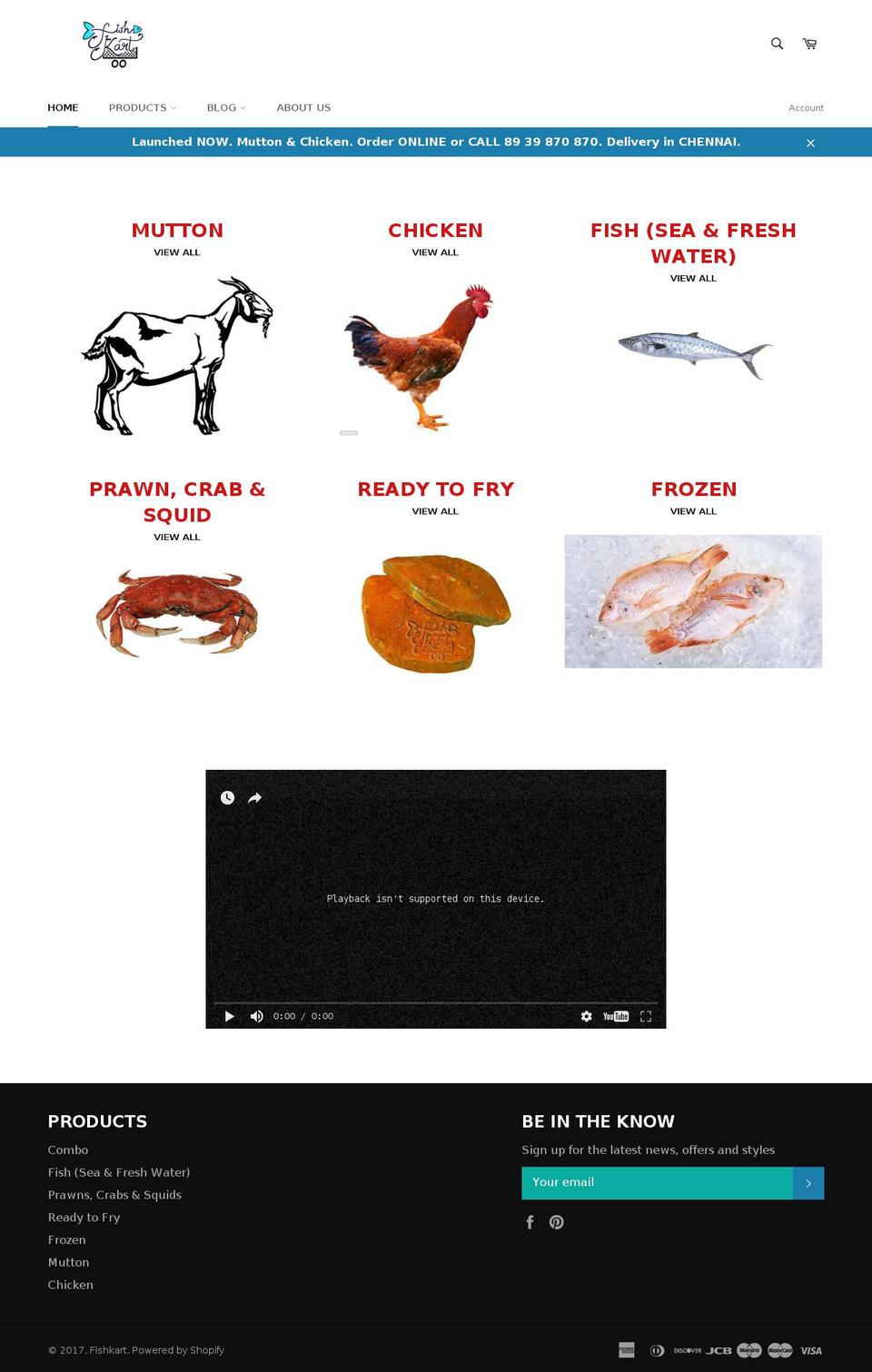 fishkart.com shopify website screenshot