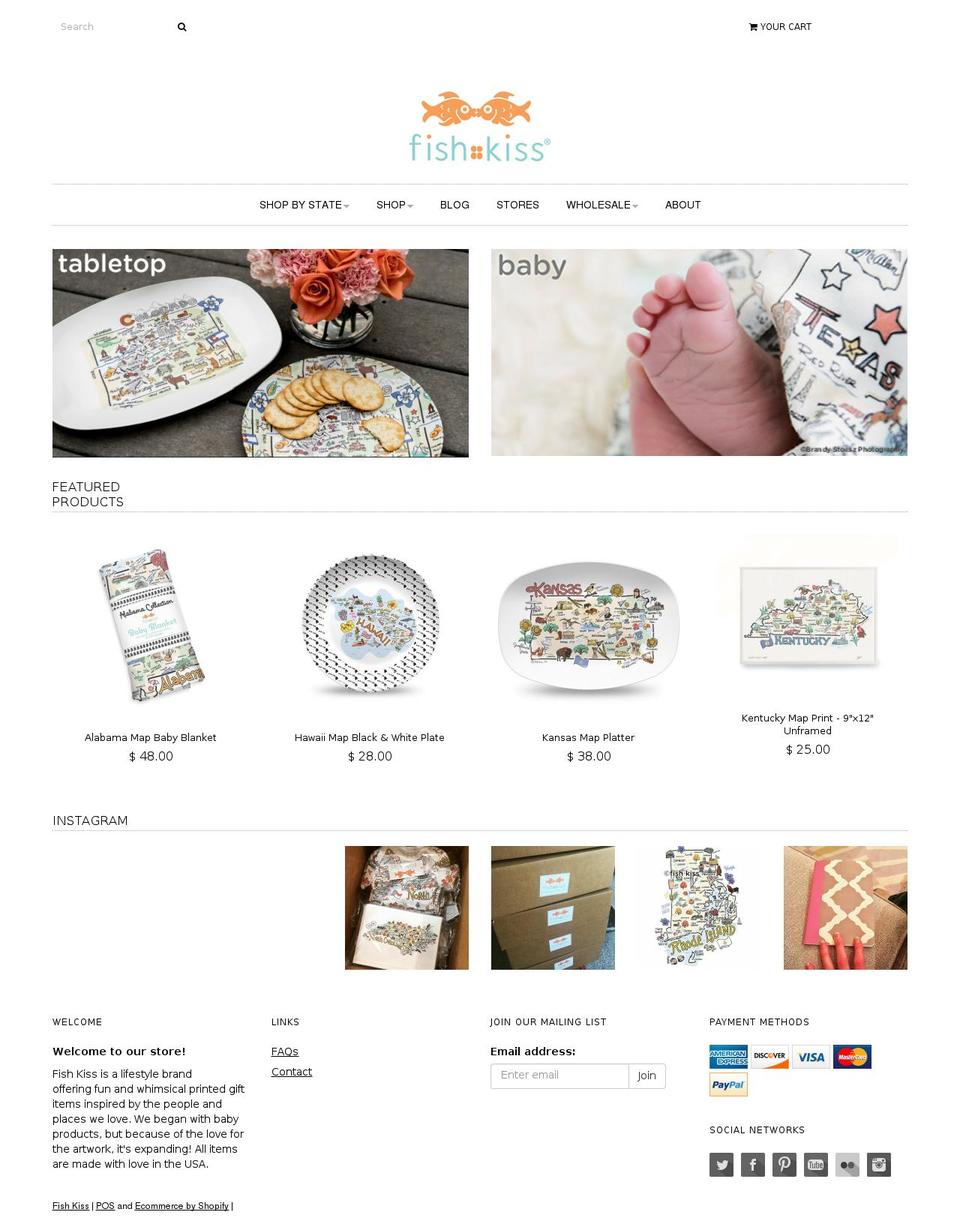 fishkisskids.com shopify website screenshot