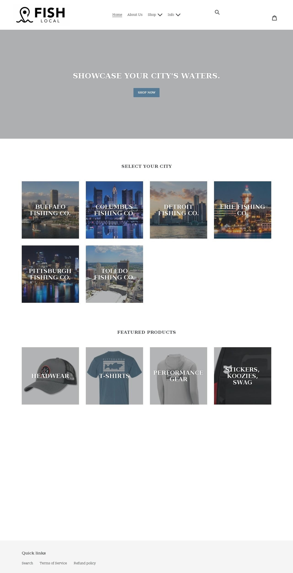 fishlocal.com shopify website screenshot