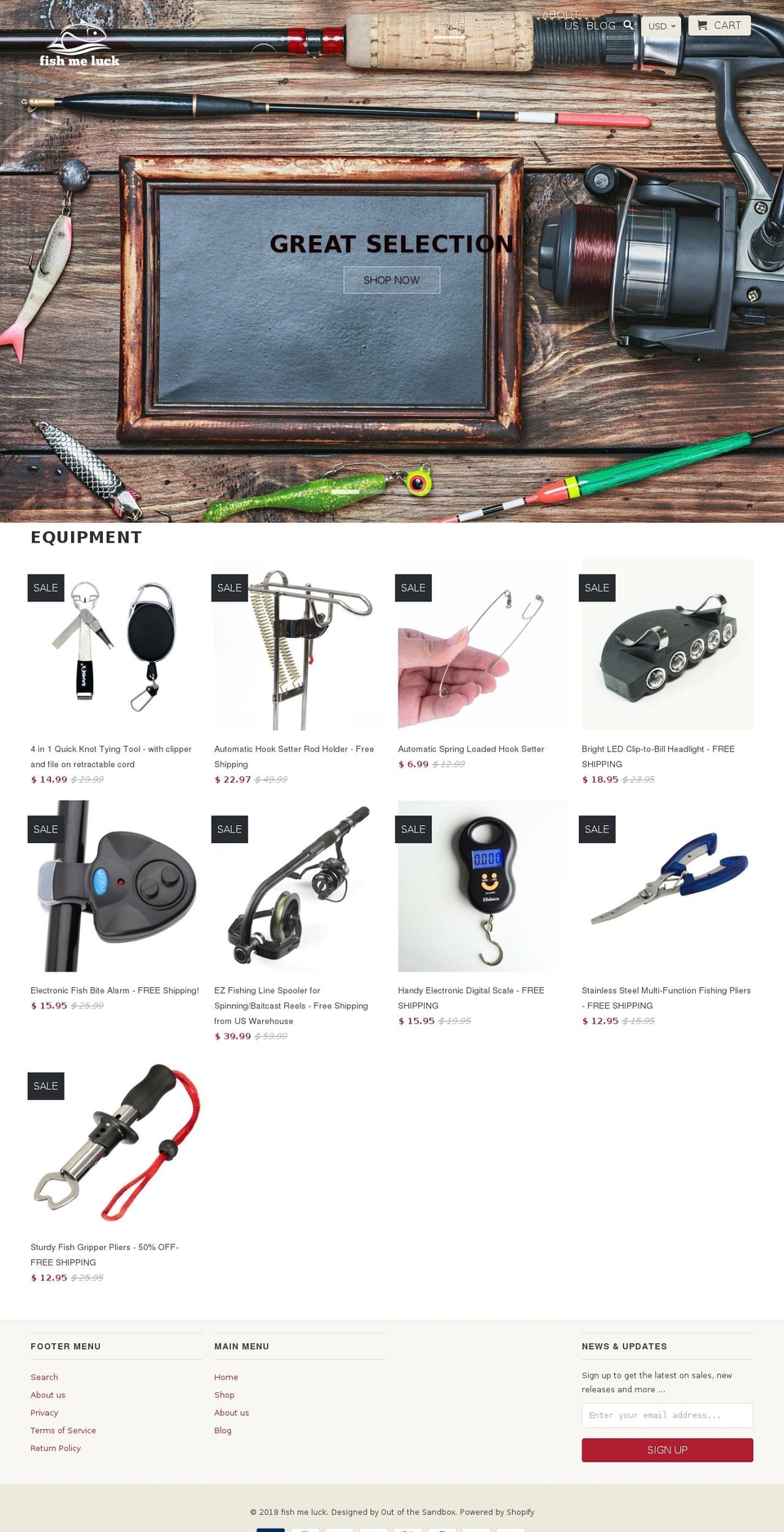 fishmeluck.com — Shopify storefront screenshot