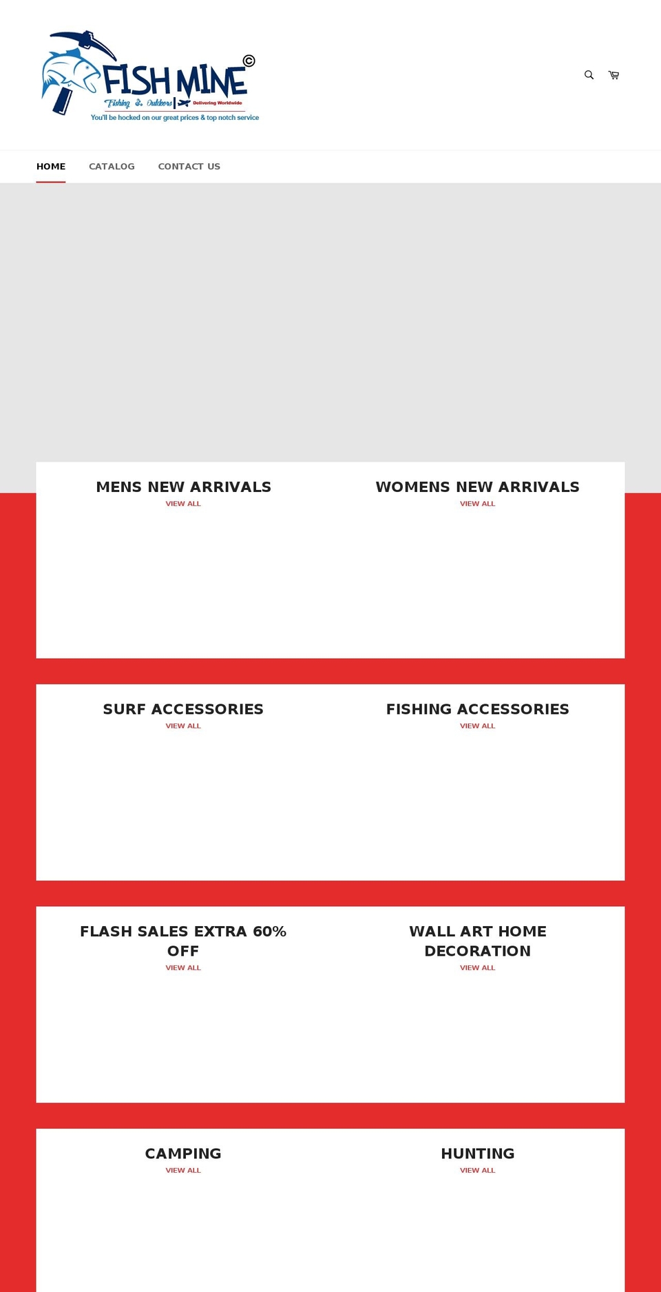 fishmine.com — Shopify storefront screenshot
