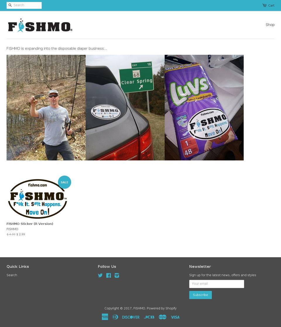 Fishmo Shopify theme site example fishmo.com