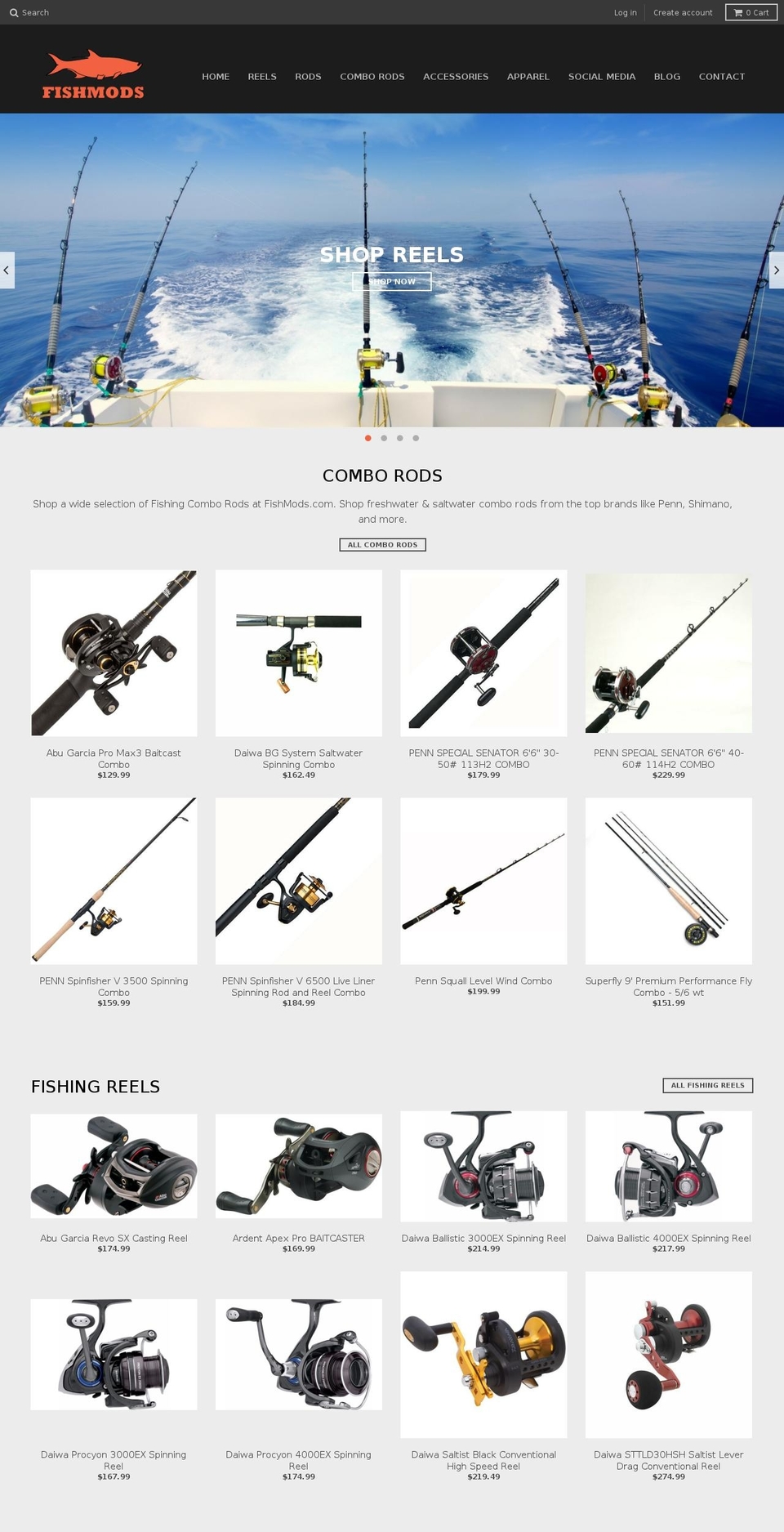 fishmods.com shopify website screenshot