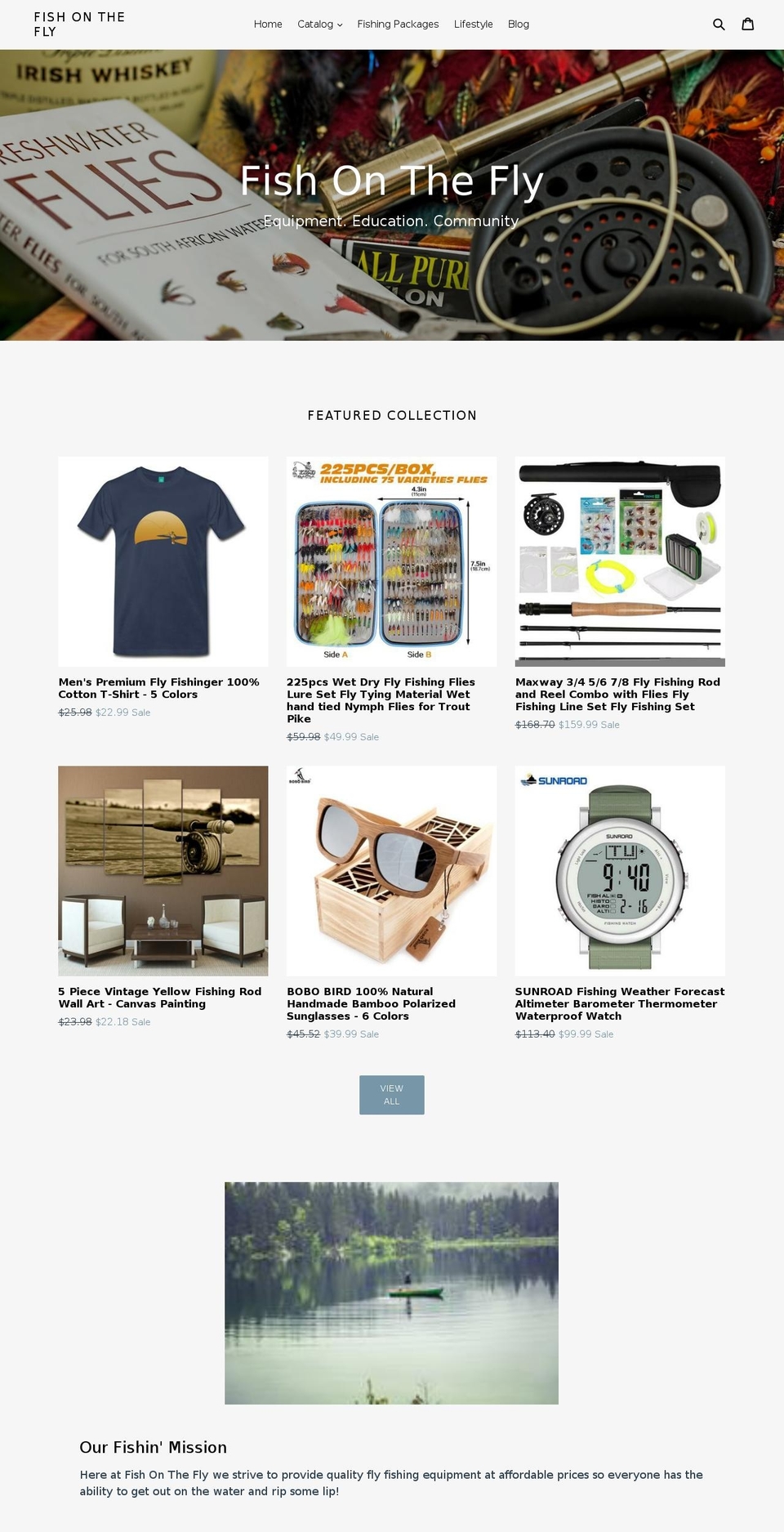 fishontheflyusa.com — Shopify storefront screenshot