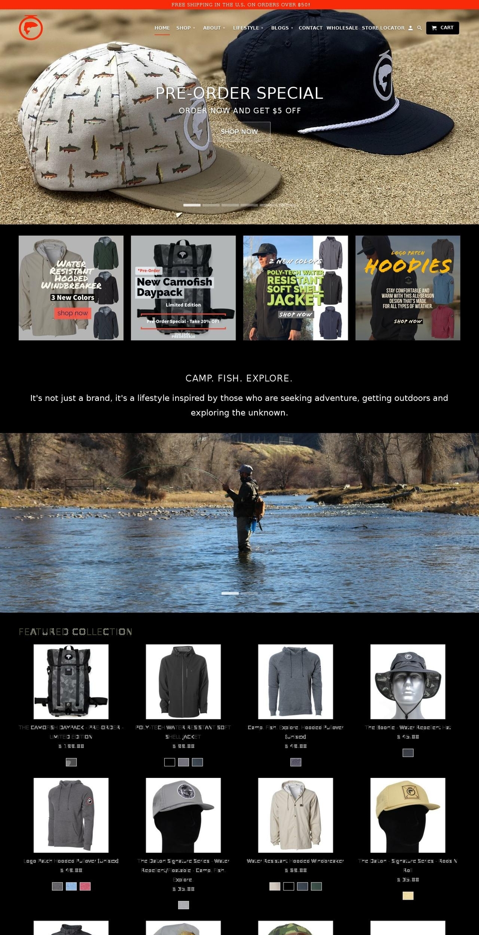 fishonthereel.com shopify website screenshot
