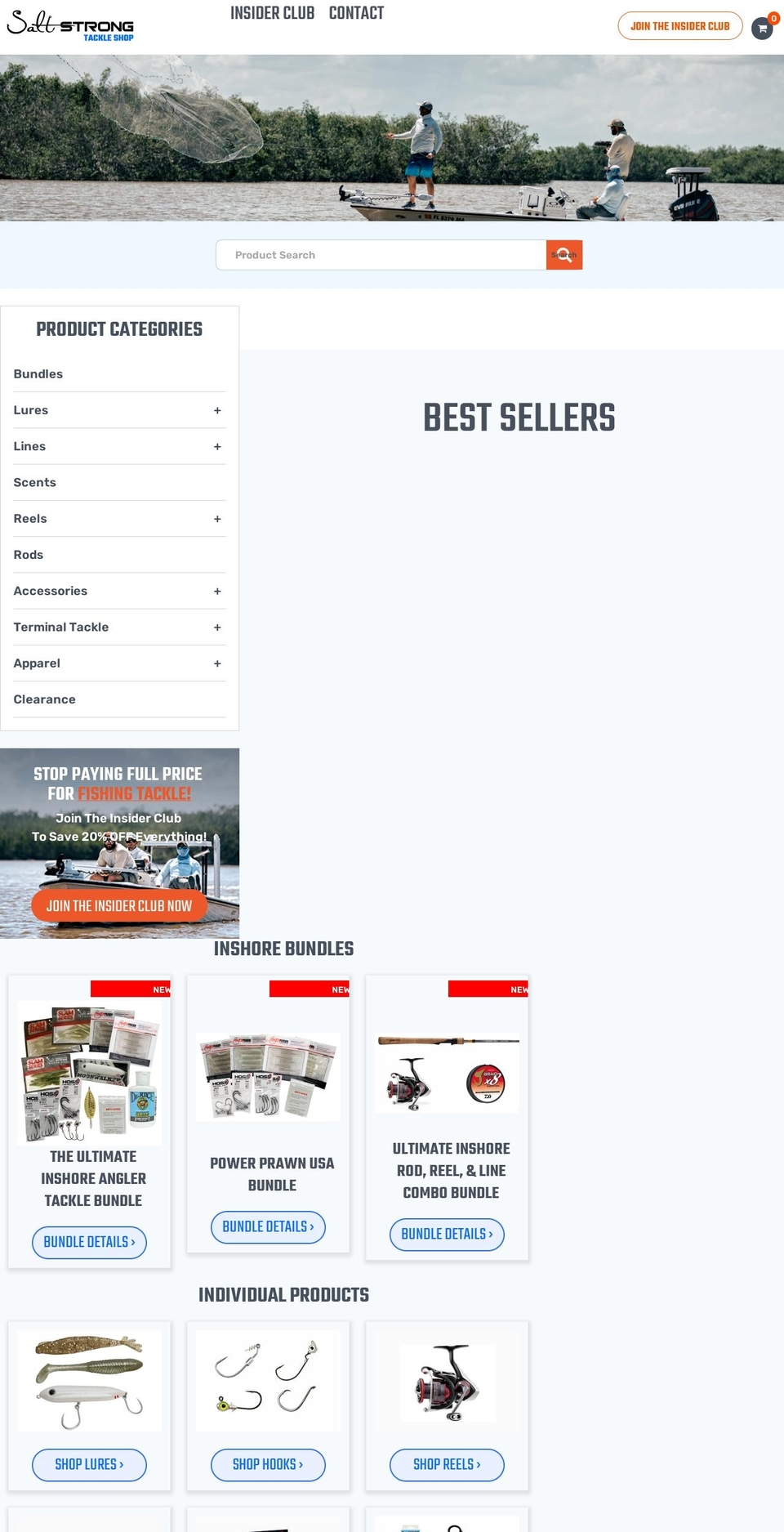 fishstrong.com shopify website screenshot