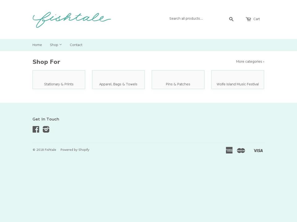 fishtaleshop.com shopify website screenshot