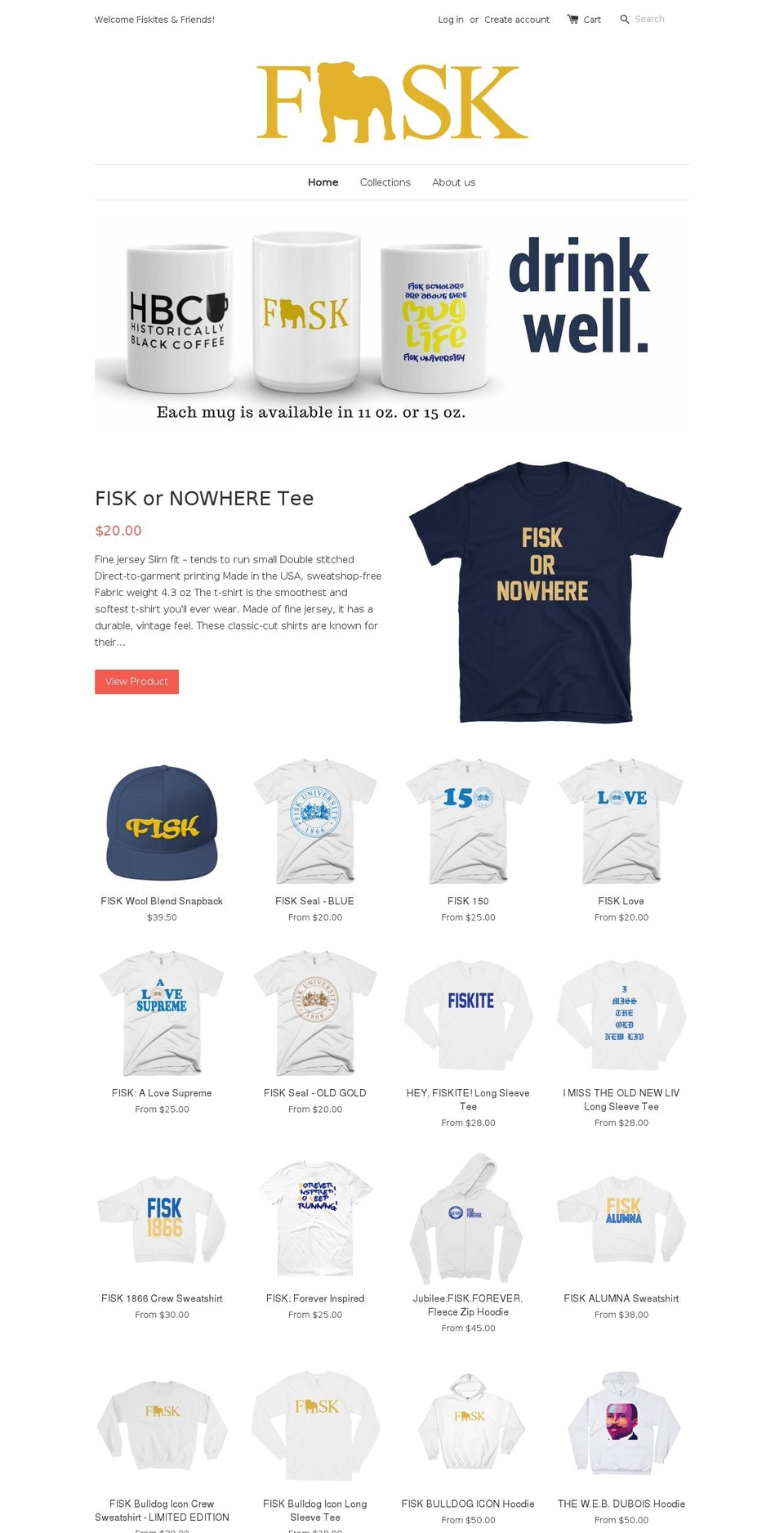 fiskiteroundup.com shopify website screenshot