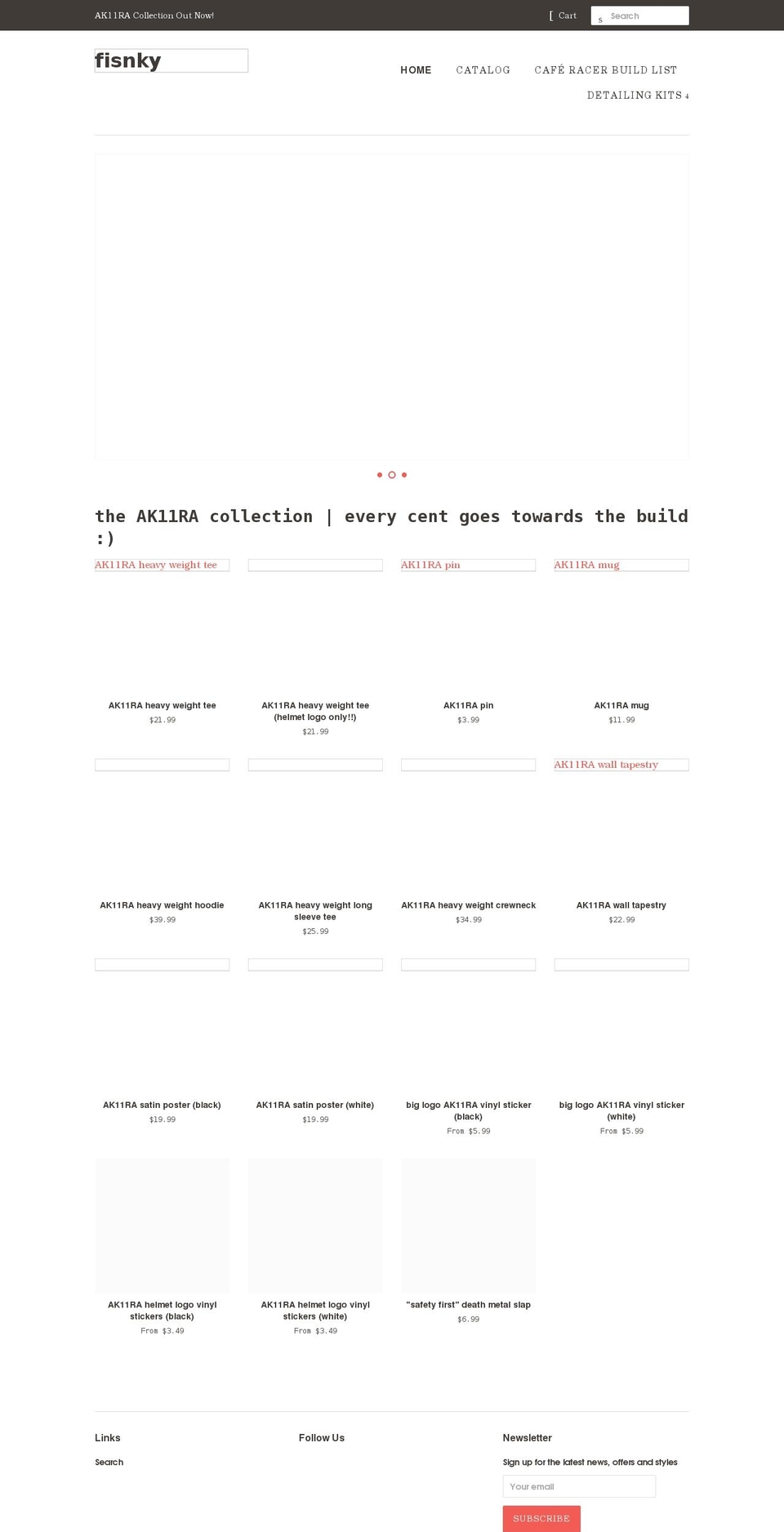 fisnky.com shopify website screenshot