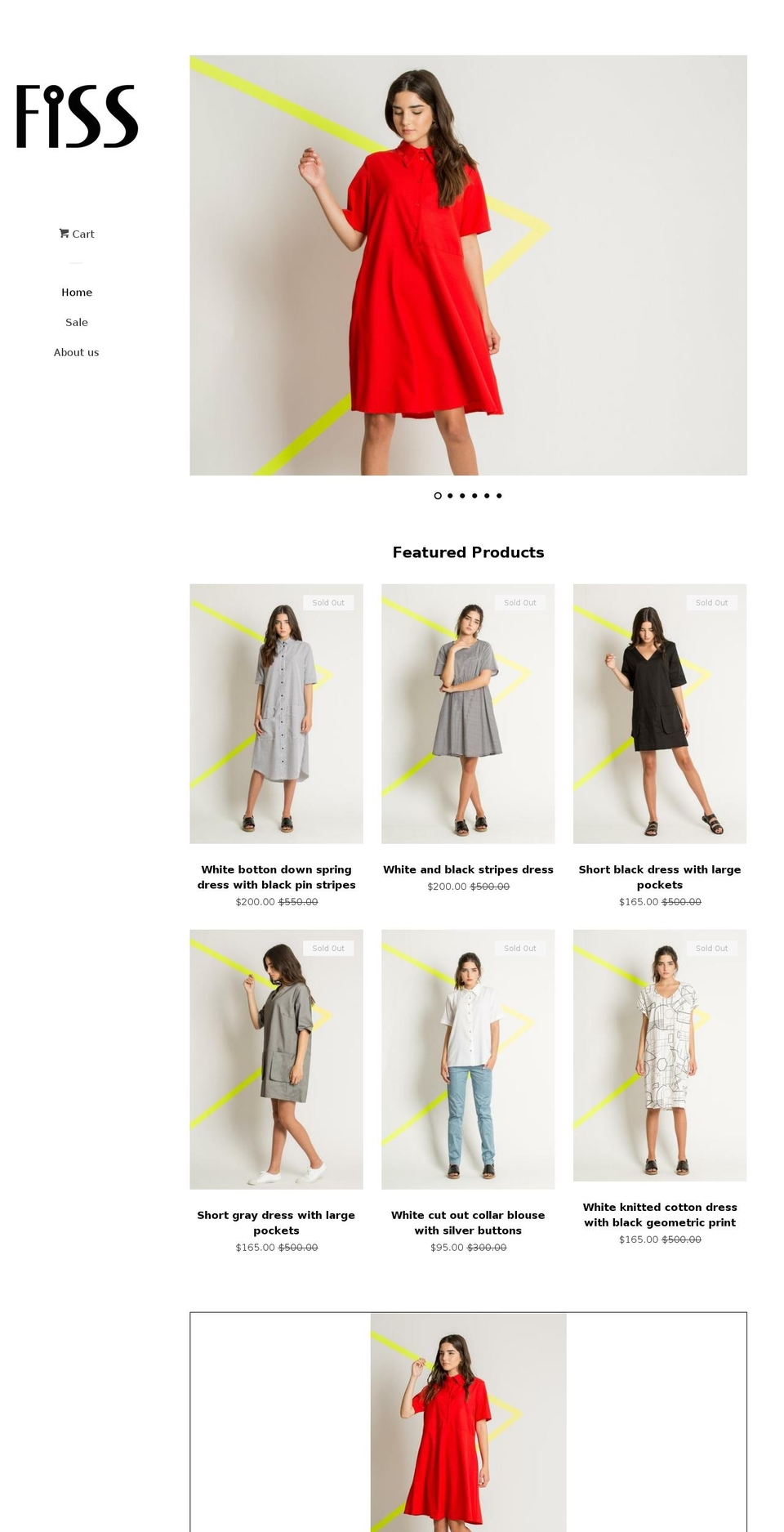 fissfashion.com — Shopify storefront screenshot