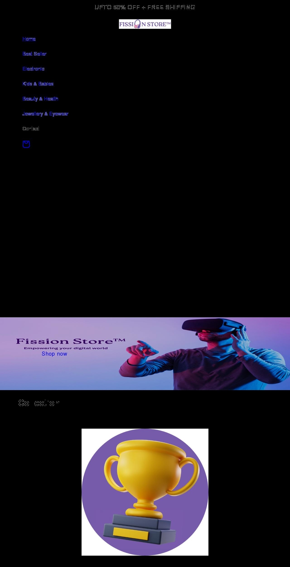 fissionstore.com shopify website screenshot