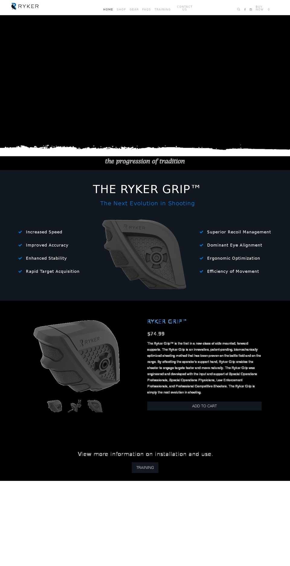 fistgrip.com shopify website screenshot