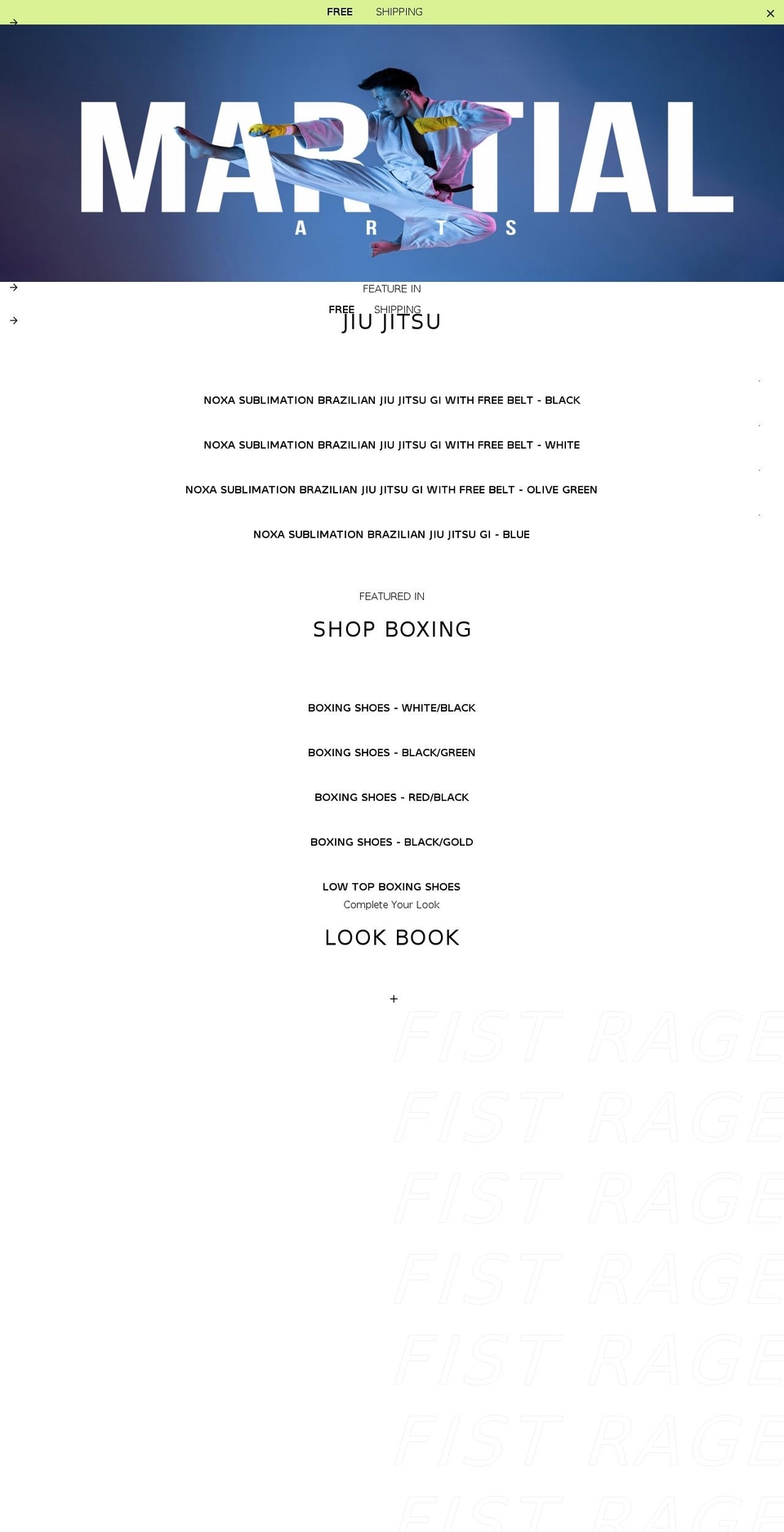 fistrage.com shopify website screenshot