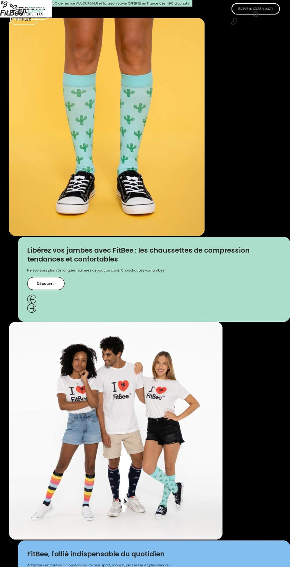 fit-bee.fr shopify website screenshot