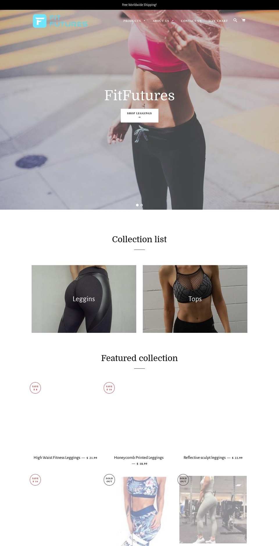 fit-futures.com — Shopify storefront screenshot