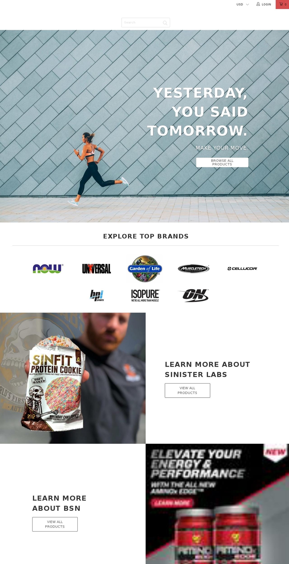 Rollout Site Shopify theme site example fit-rx.com