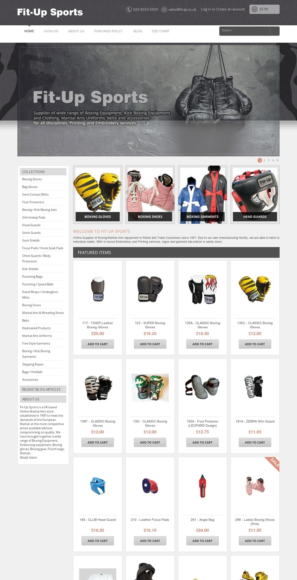 qetail Shopify theme site example fit-upsports.com