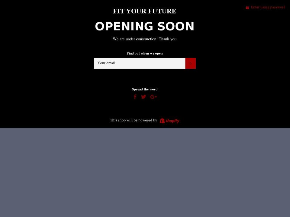 fit-your-future.com — Shopify storefront screenshot