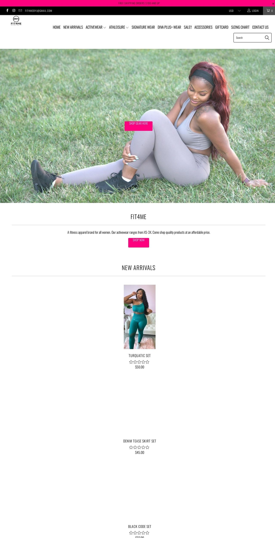 fit4me.shop shopify website screenshot