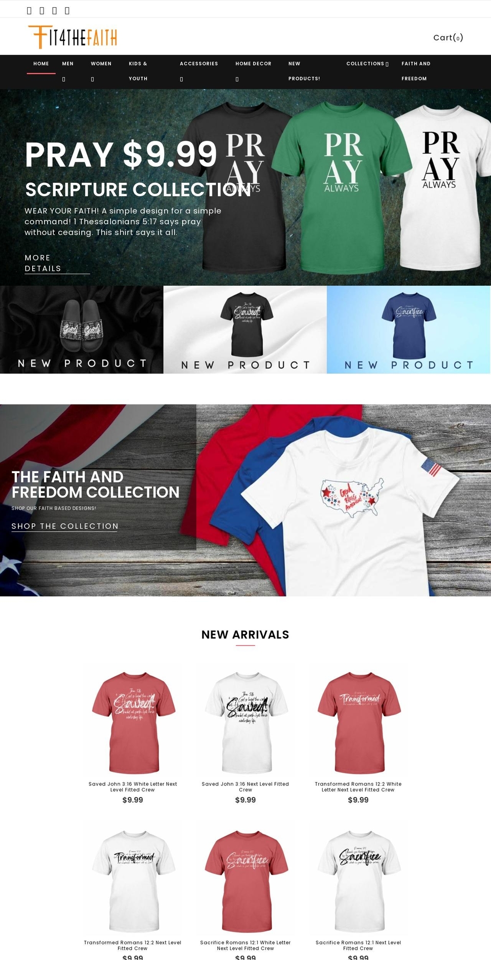 Clothing-shopify-theme-v Shopify theme site example fit4thefaith.com