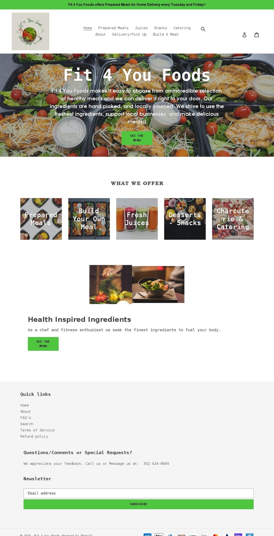 fit4youfoods.myshopify.com shopify website screenshot