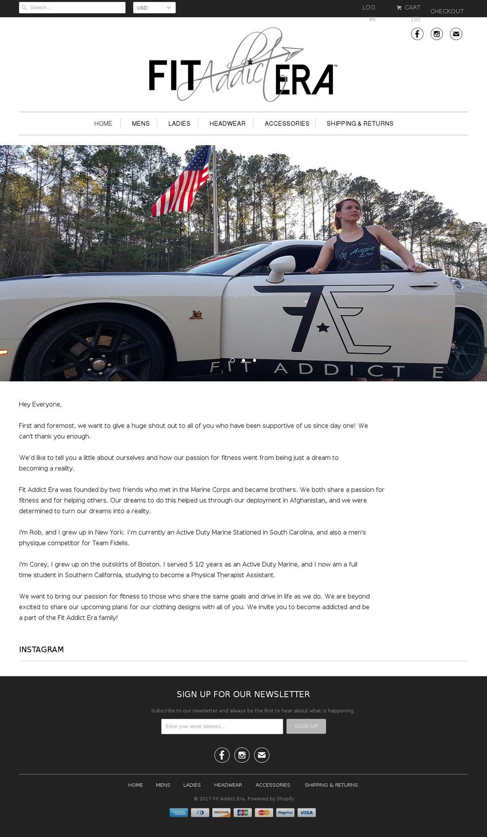 fitaddictera.com shopify website screenshot